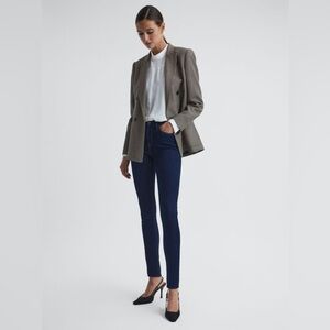 Reiss 12” High Rise Skinny Indigo Jeans